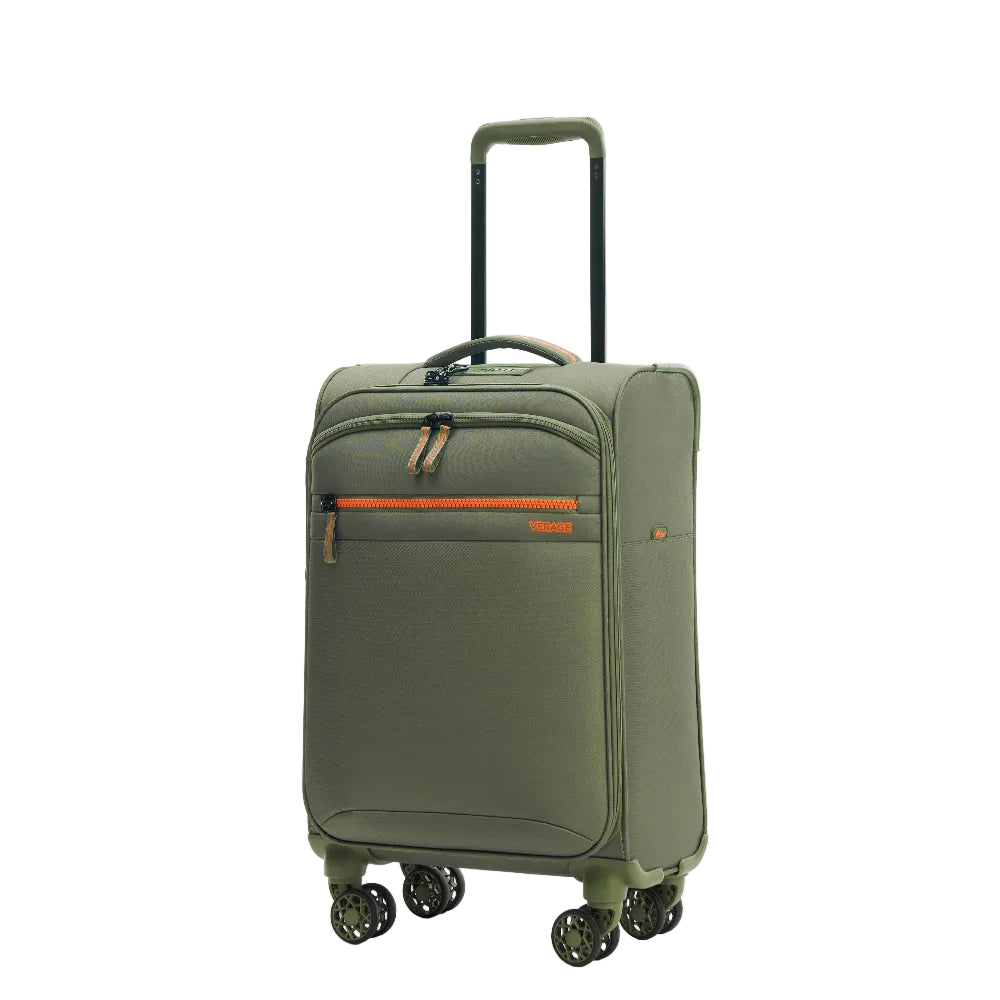 מזוודת טרולי עליה למטוס בד ״18.5 אולטרא לייט פרימיום דגם windermere מבית מותג היוקרה Verage אנגליה