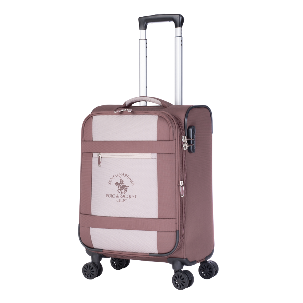 מזוודת עליה למטוס טרולי מתרחבת בד "19 דגם LOS ANGELES מבית המותג היוקרה POLO CLUB