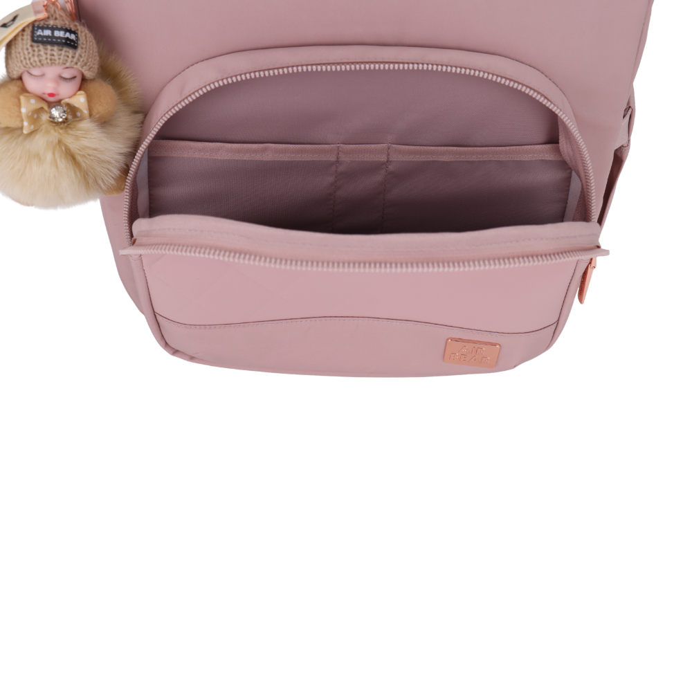 תיק גב חצי אורטופדי לבית הספר Soft Glam מבית Air Bear פתוח