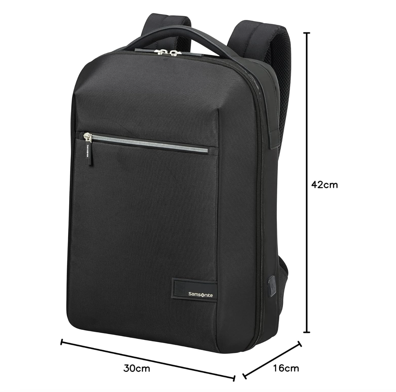 תיק גב למחשב עם תא ללפטופ ״15.6 ויציאת USB מבית המותג SAMSONITE דגם Litepoint