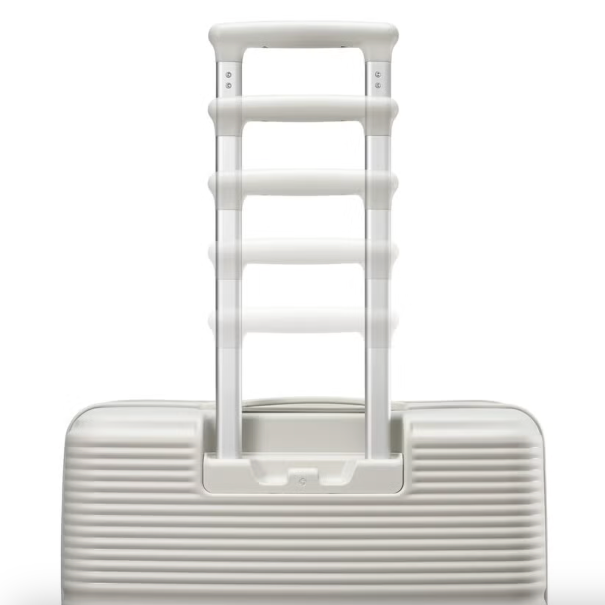 מזוודת טרולי עליה למטוס ״20 קשיחה ויוקרתית עם פתיחה כפולה ותא ייעודי ללפטופ דגם Paralux Carry-On Spinner מבית המותג העולמי Samsonite