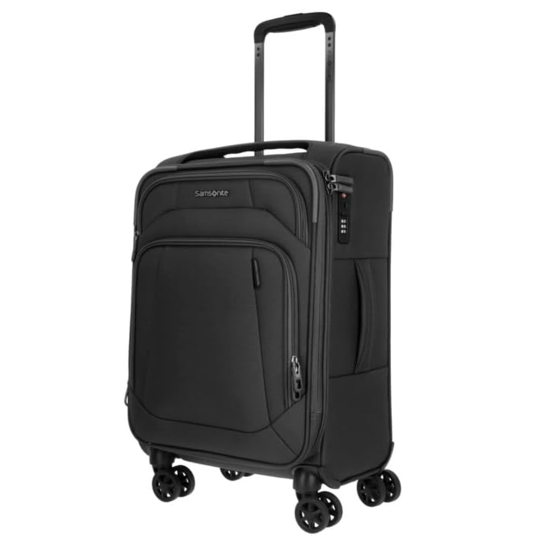 מזוודת טרולי עליה למטוס ״20 מבית סמסונייט Samsonite דגם Airshock Spinner 55 Tsa Exp