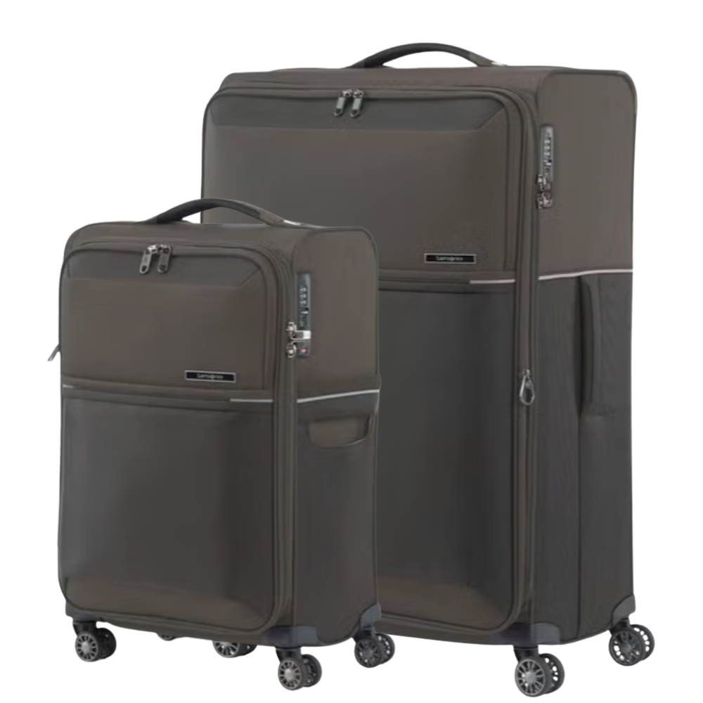 זוג מזוודות בד פרמיום מתרחבות אולטרא לייט ״20 + ״30 מבית המותג העולמי samonite דגם 73H Spinner