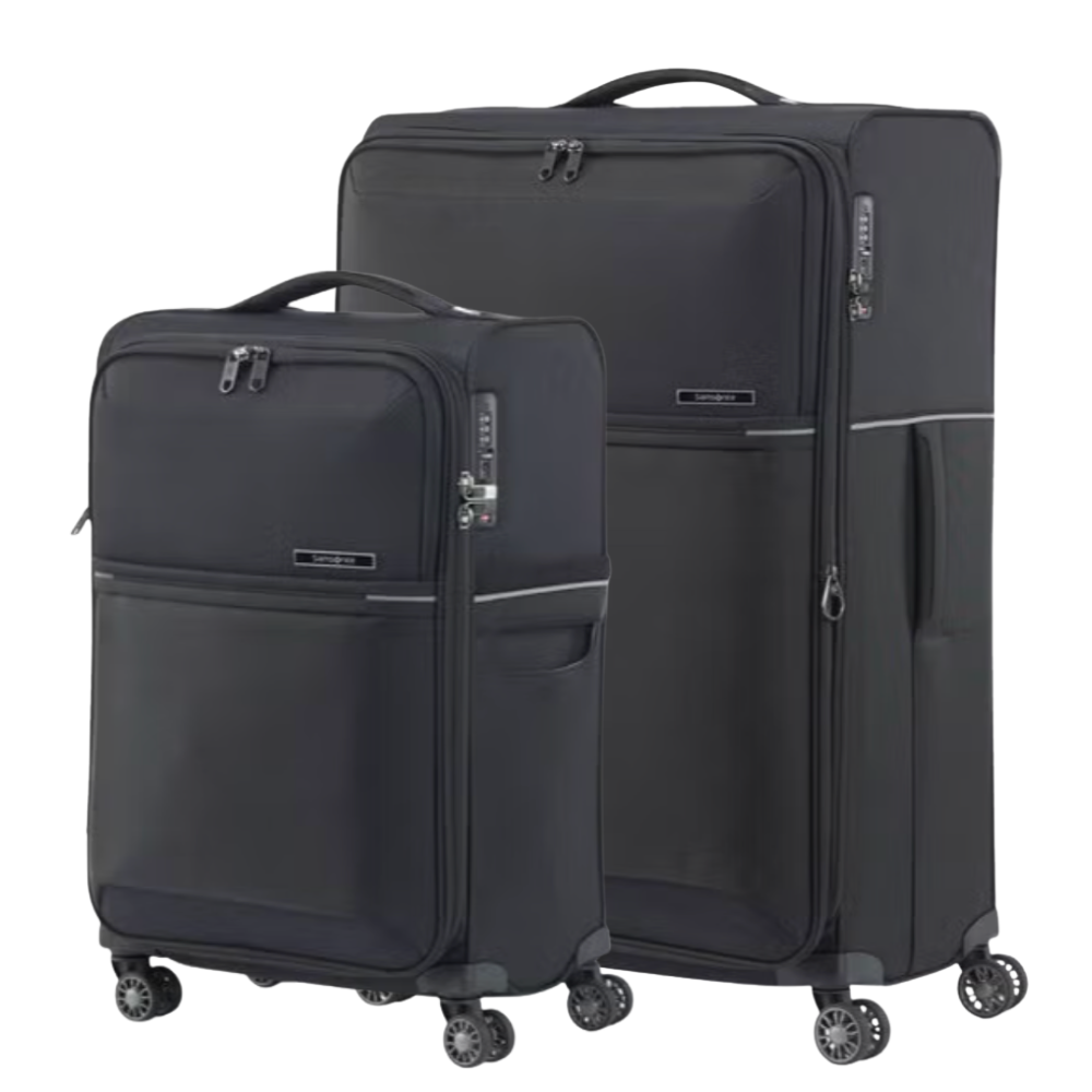 זוג מזוודות בד פרמיום מתרחבות אולטרא לייט ״20 + ״30 מבית המותג העולמי samonite דגם 73H Spinner