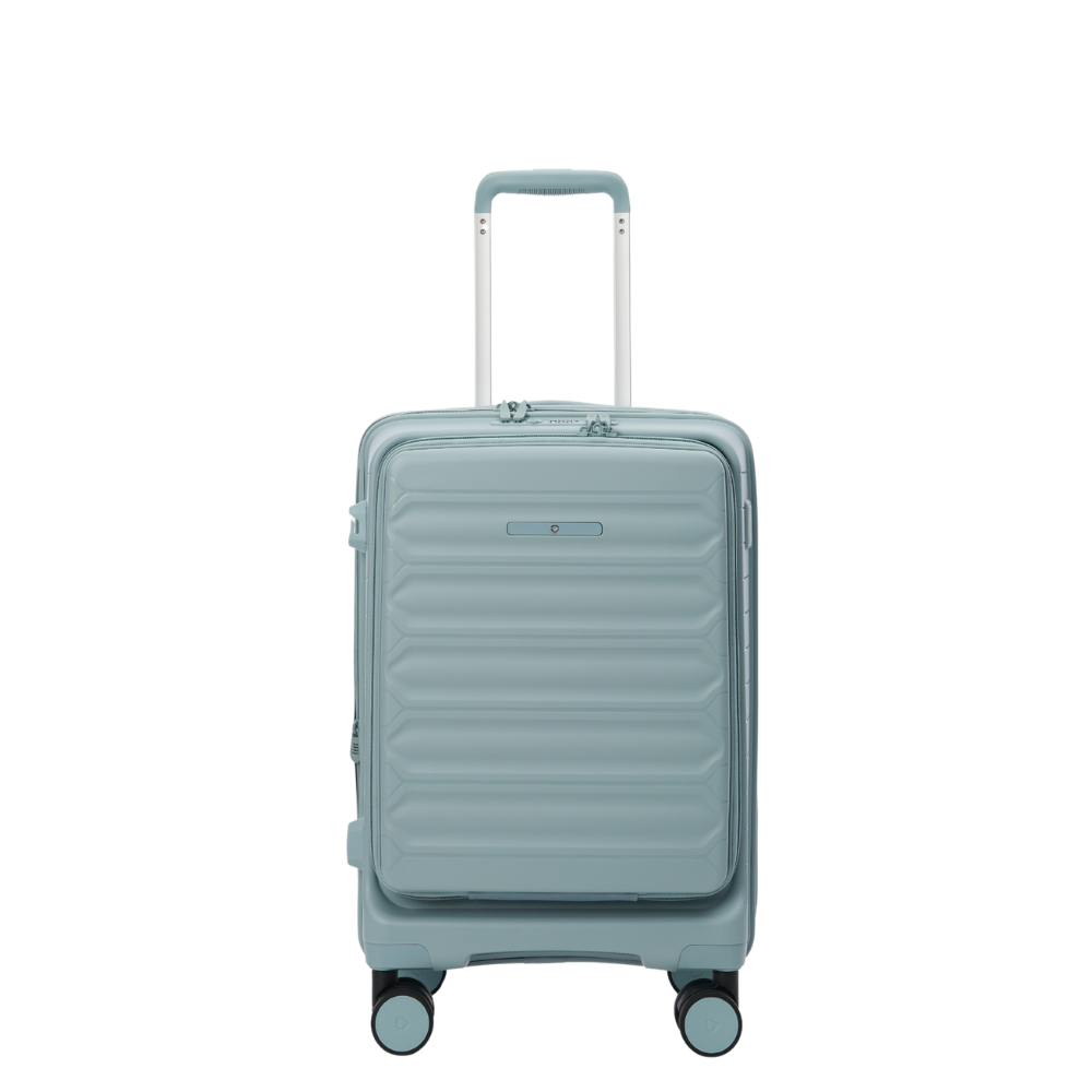 מזוודה טרולי עליה למטוס קשיחה ״20 בלתי שבירה עם פתיחה כפולה דגם Tenby Monti מבית היוקרה האנגלי VERAGE