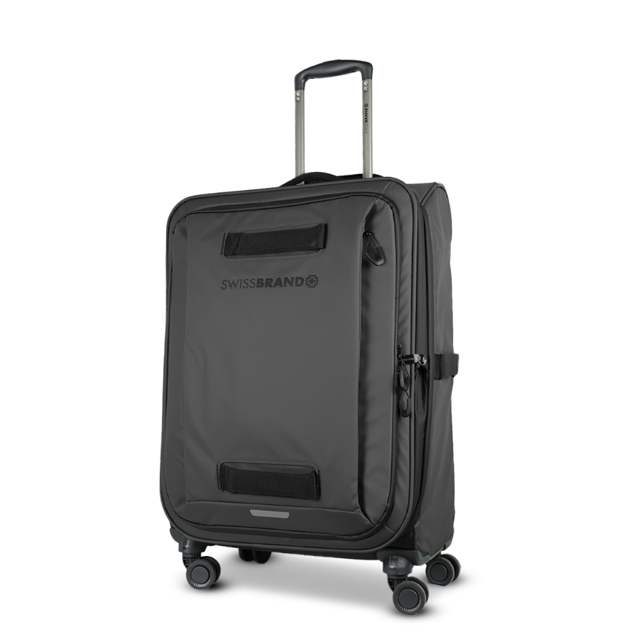 מזוודה בד בינונית ״24 מתרחבת איכותית דגם Eclips מבית המותג השוויצרי SwissBrand