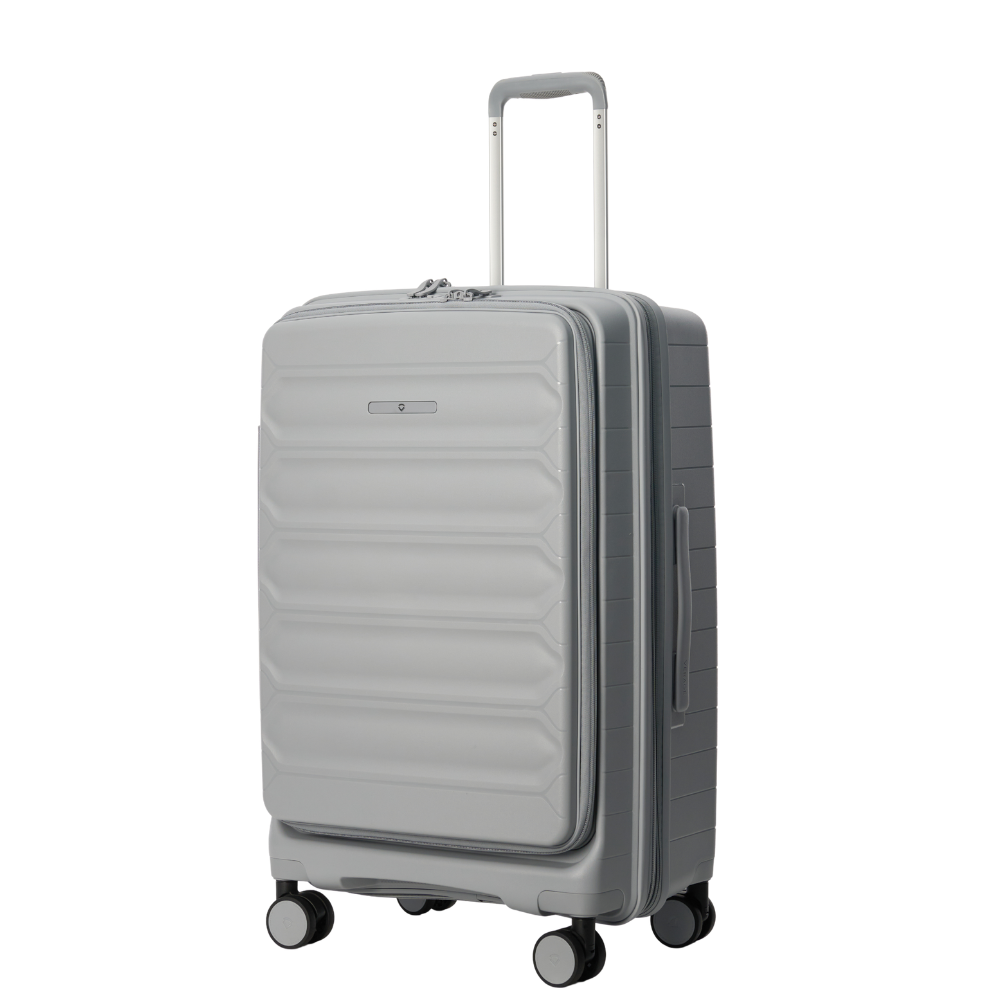 מזוודה בינונית קשיחה ״25 בלתי שבירה עם פתיחה כפולה דגם Tenby Monti מבית היוקרה האנגלי VERAGE