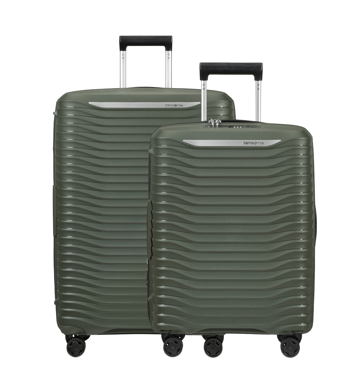 סט מזוודות קשיחות קלות משקל גדולה "28 וטרולי עליה למטוס "20 Samsonite דגם Upscape