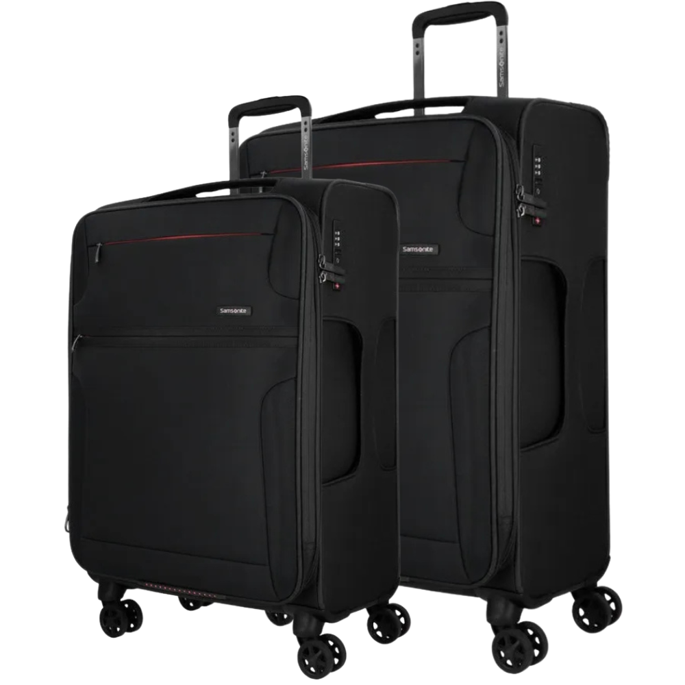 זוג מזוודות ״28+ ״24 בד מתרחבות וקלות משקל במיוחד דגם Bahia Lite Spinner EXP מבית המותג העולמי Samsonite