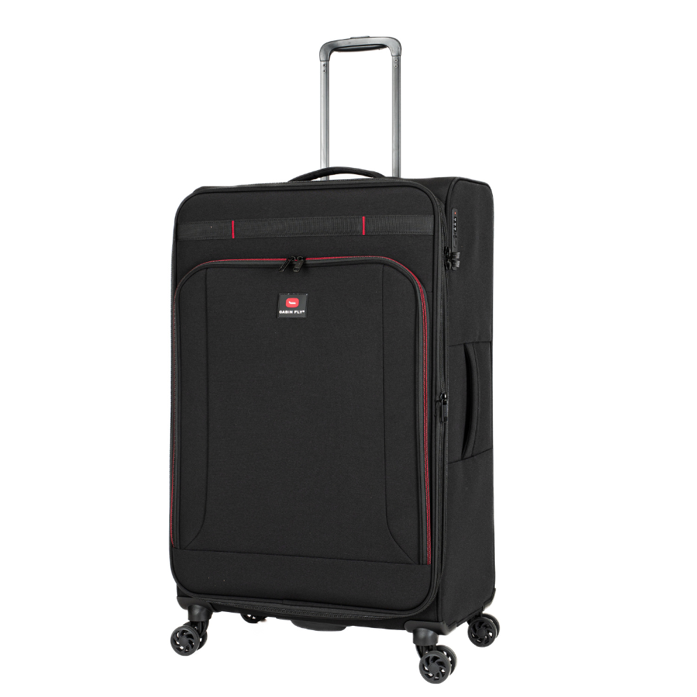  מזוודות בד גדולה מתרחבת אולטרא לייט ״28 מבית המותג ®CABIN FLY דגם SkyLite צבע שחור