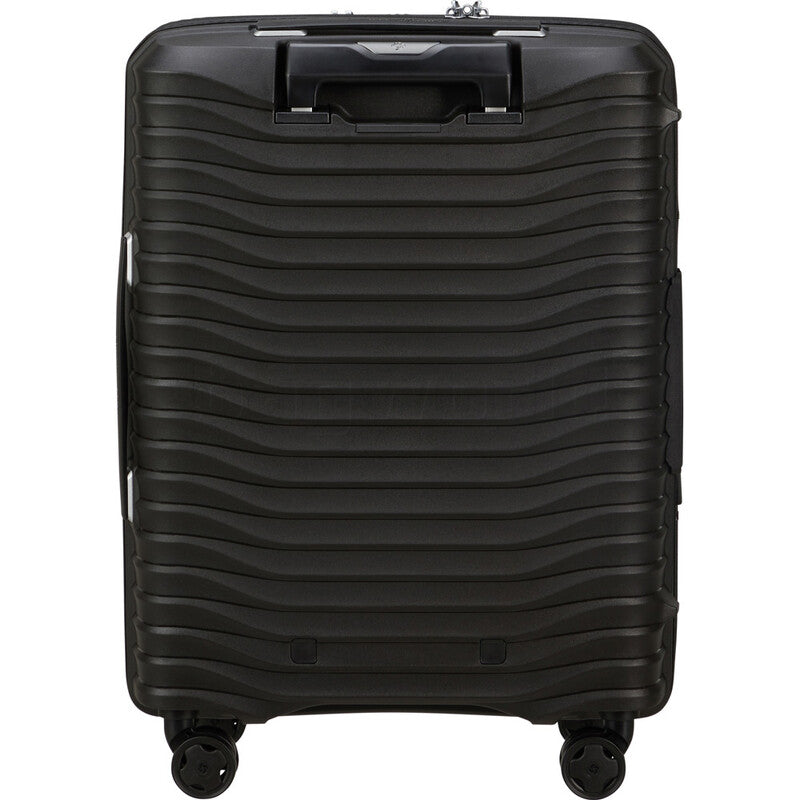 מזוודת טרולי עליה למטוס ״20 קשיחה מתרחבת עם תא קדמי ללפטופ דגם Upscape Easy Access 55cm מבית המותג Samsonite