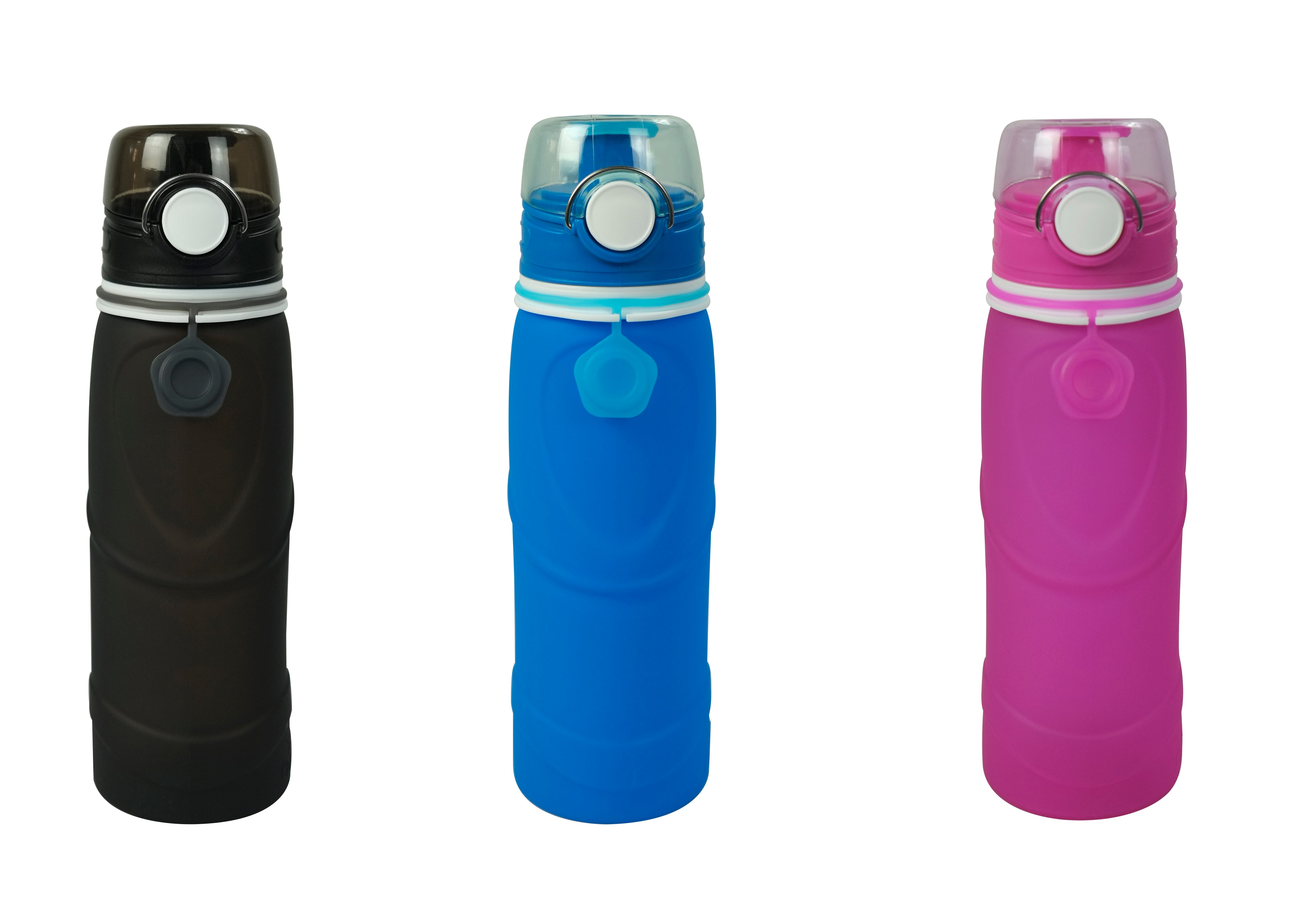 בקבוק סיליקון 750 מ"ל מתקפל לנסיעות וטיולים ללא BPA מבית VERAGE