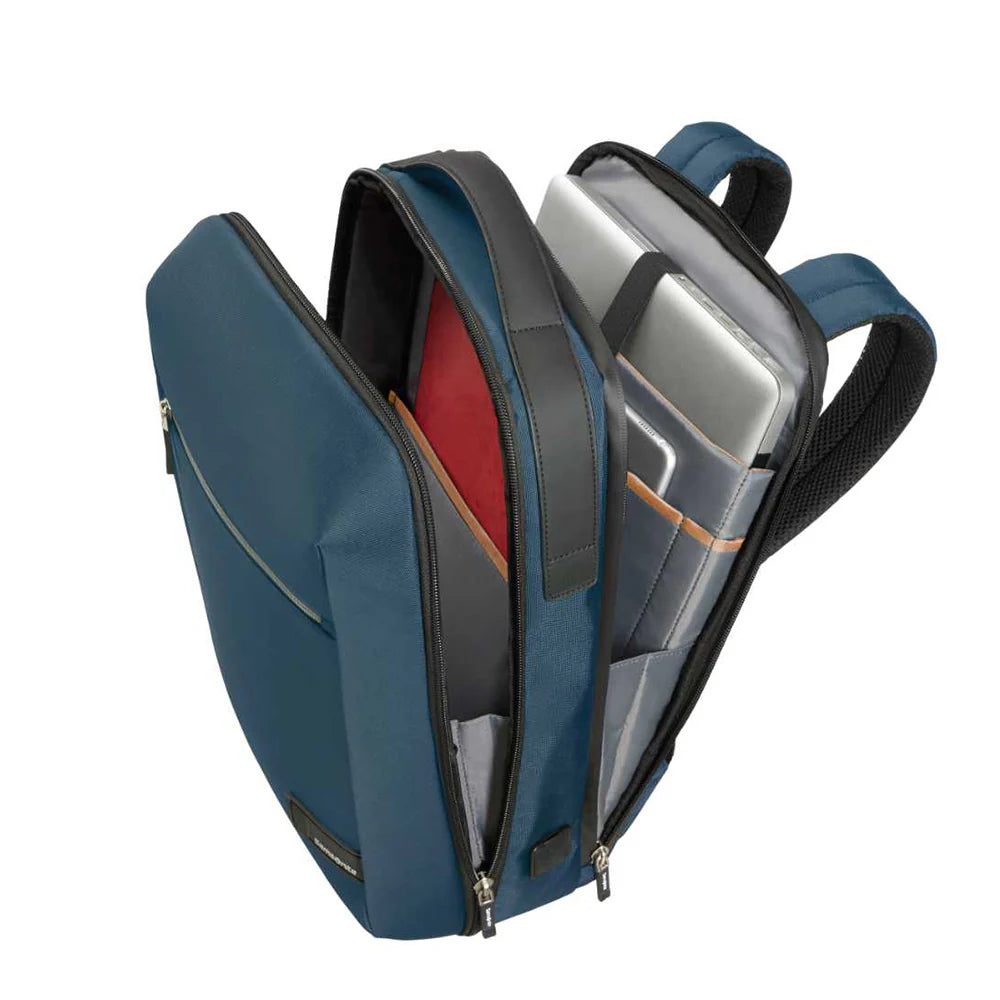 תיק גב למחשב עם תא ללפטופ ״14.1 ויציאת USB מבית המותג SAMSONITE דגם Litepoint