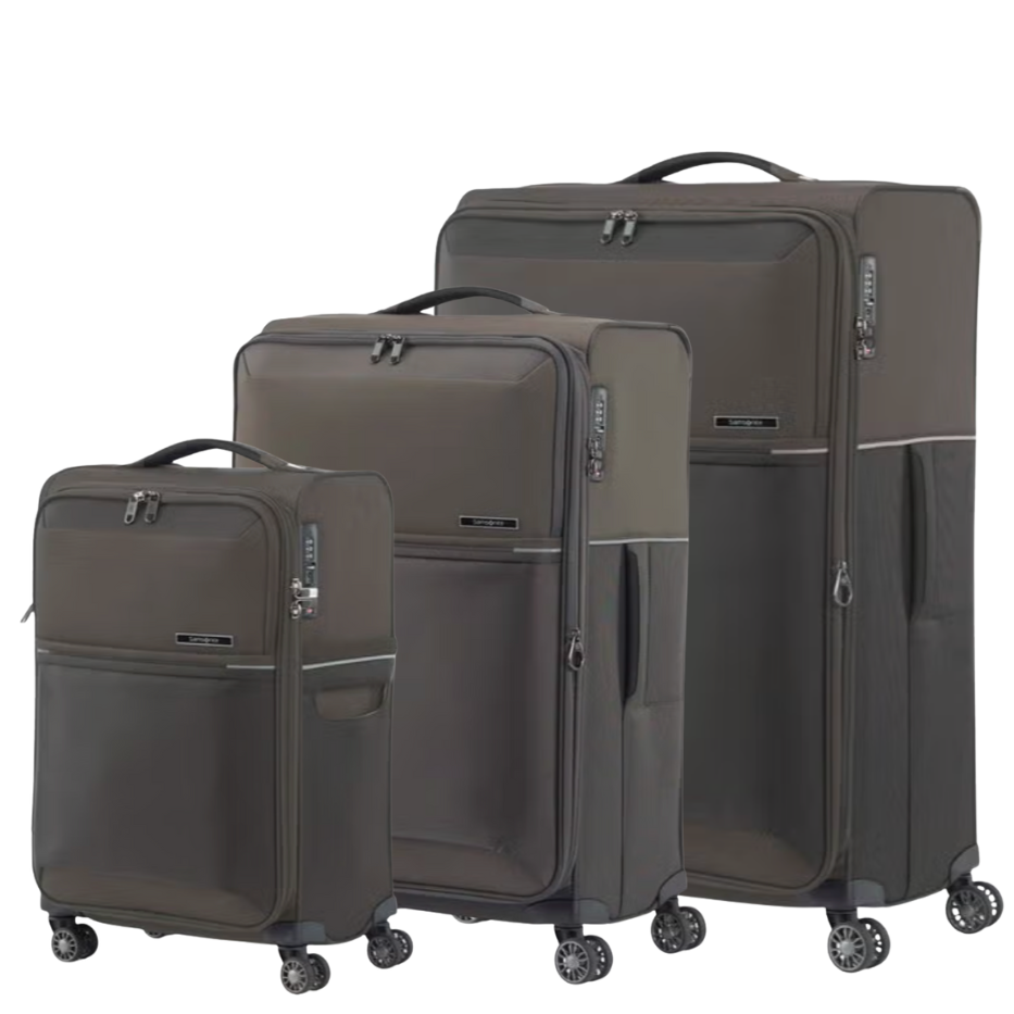 סט שלישיית מזוודות בד פרמיום קלות במיוחד דגם73 H SPINNER מבית המותג העולמי samsonite