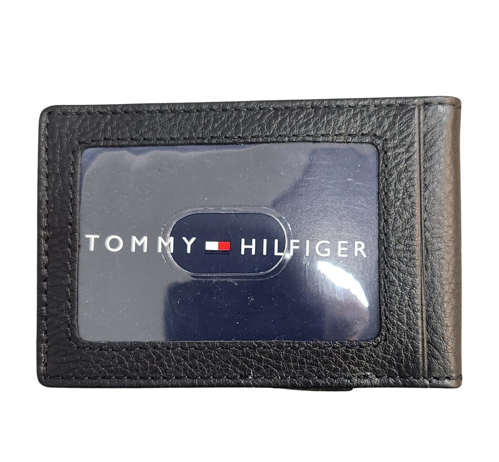 ארנק כרטיסים עור איטלקי מקורי עם תופסן קליפ לשטרות CARD CASE TH-088 מבית המותג  TOMMY HILFIGER