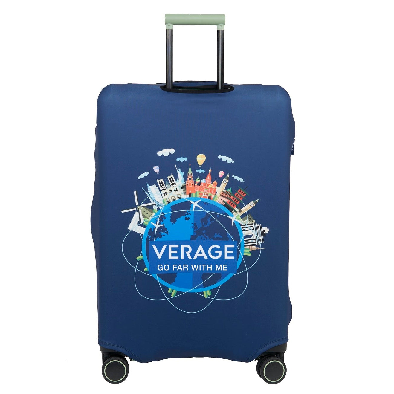 כיסוי מזוודה אלסטי LARGE מבית VERAGE לזיהוי והגנה משריטות למזוודות בגודל גדול עד ענק