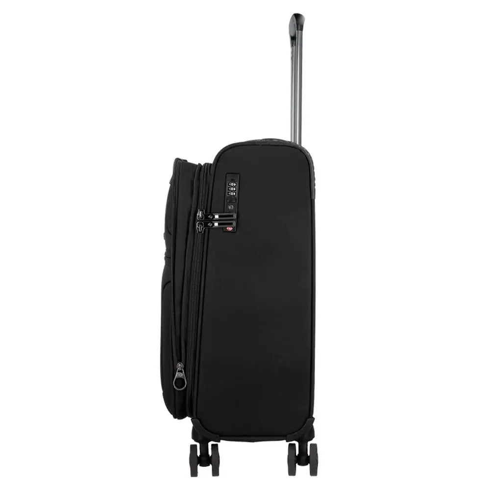 מזוודת טרולי עליה למטוס בד מתרחבת וקלה דגם Bahia Lite Spinner 55 מבית המותג העולמי Samsonite