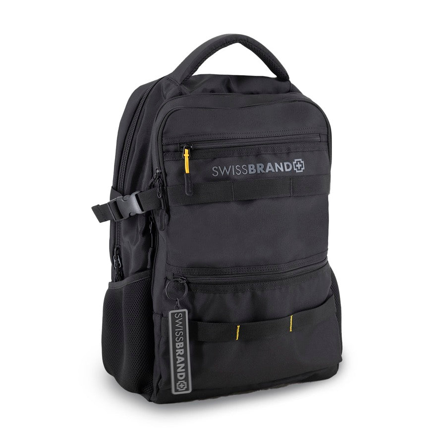 תיק גב עליה למטוס עם תא ללפטופ דגם Buzz מבית המותג השוויצרי Swissbrand