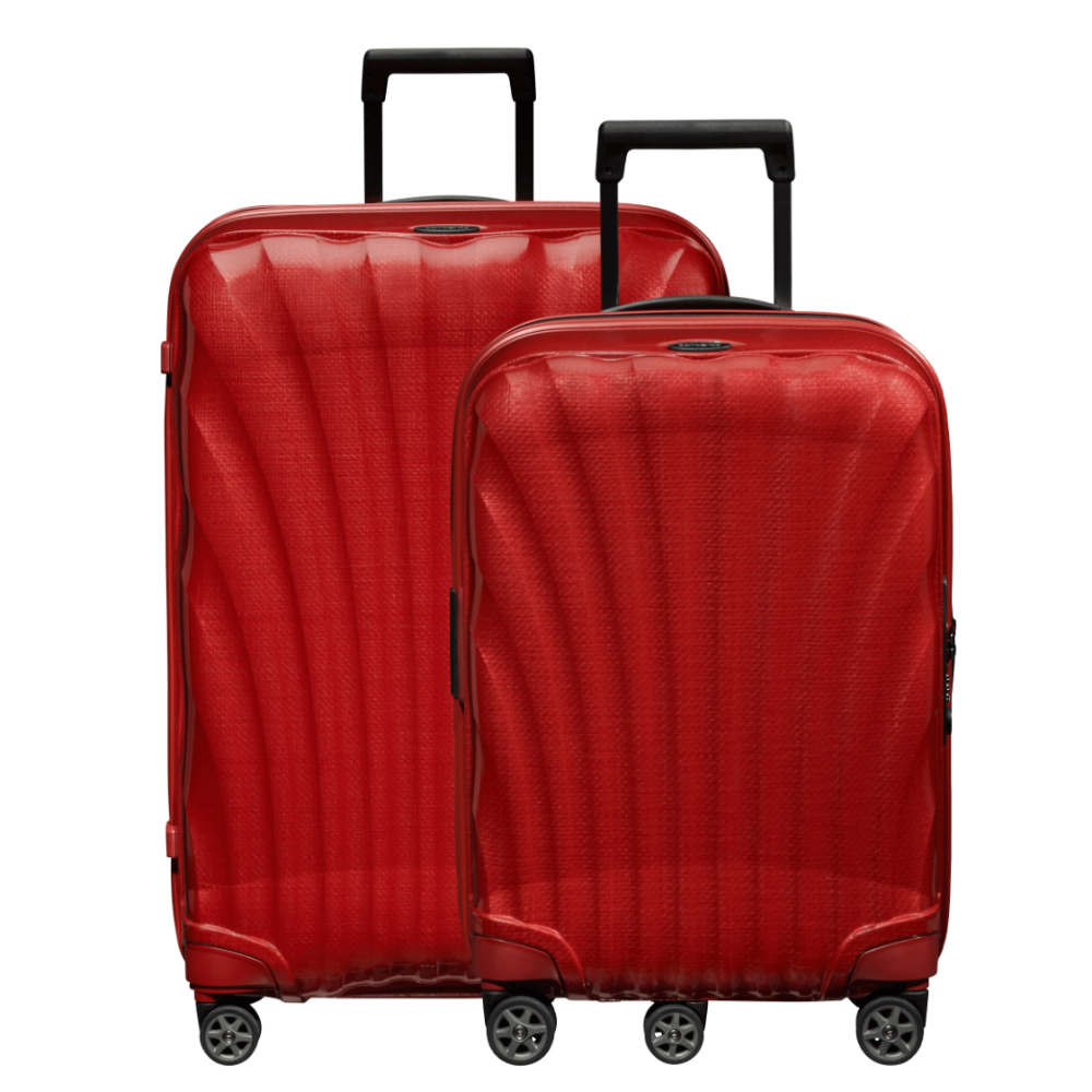 סט מזוודות קשיחות הקלות בעולם דגם C-LITE  Spinner ״28 +״20 מבית המותג העולמי samsonite