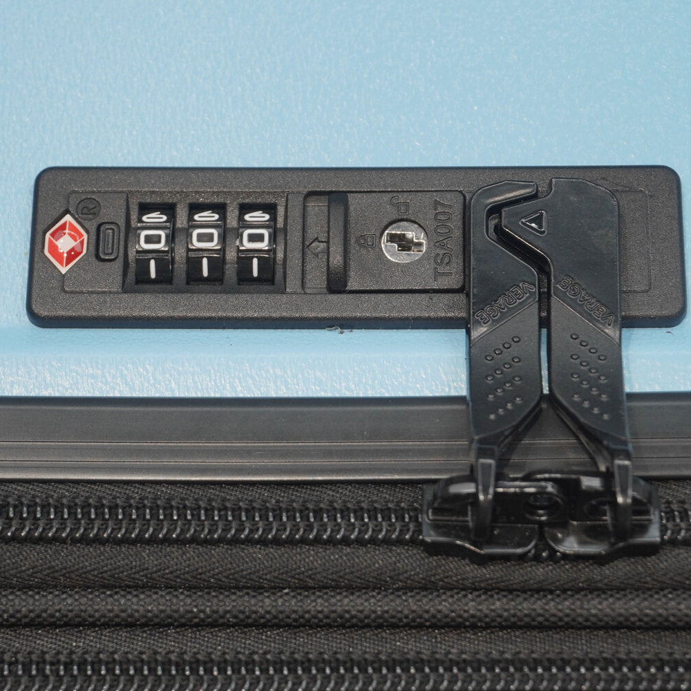 סט רביעיית מזוודות קשיחות בלתי שבירות עם פטנט הגלגל המתפרק מבית היוקרה VERAGE דגם GENOVA המפואר