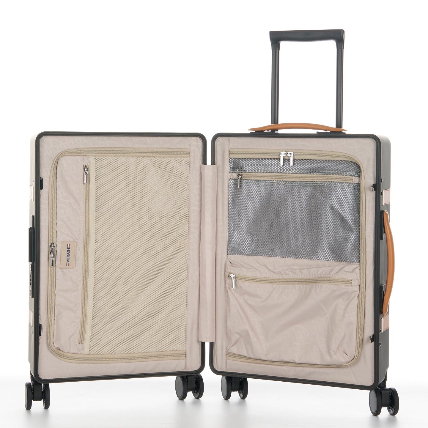 מזוודת טרולי עליה למטוס ״21 אופנתית ויוקרתית דגם CARBON FIBER מבית מותג היוקרה VERAGE