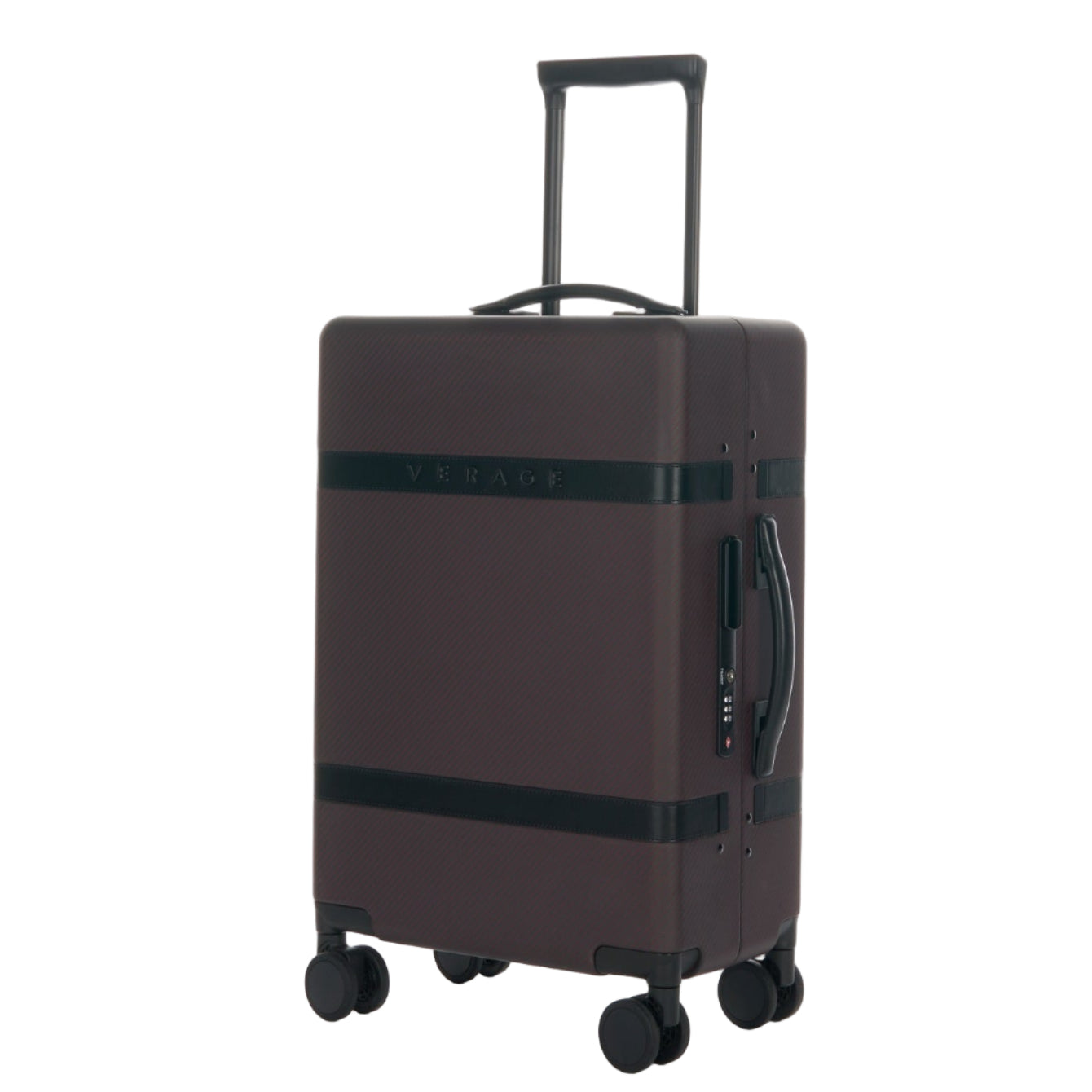 מזוודת טרולי עליה למטוס ״22 אופנתית ויוקרתית דגם CARBON FIBER מבית מותג היוקרה VERAGE