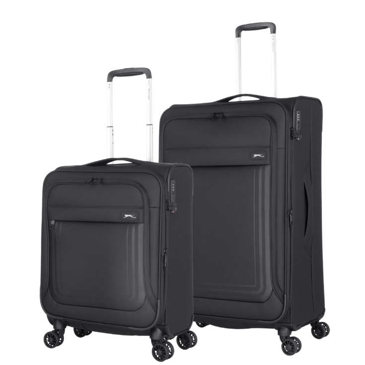 זוג מזוודות בד פרימיום קלות במיוחד דגם ICON מבית המותג האנגלי SLAZENGER