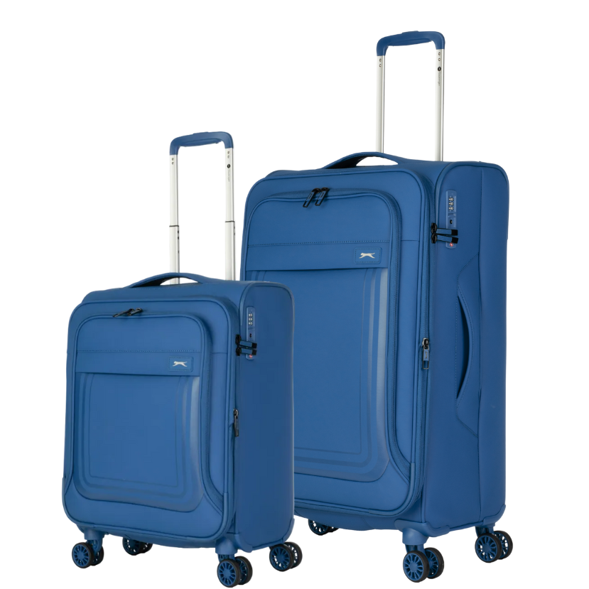 זוג מזוודות בד פרימיום קלות במיוחד דגם ICON מבית המותג האנגלי SLAZENGER