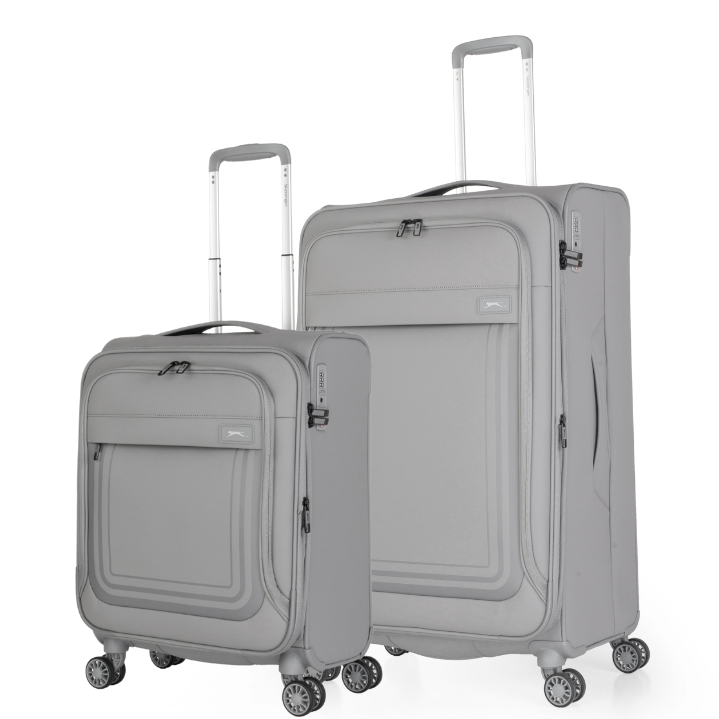 זוג מזוודות בד פרימיום קלות במיוחד דגם ICON מבית המותג האנגלי SLAZENGER