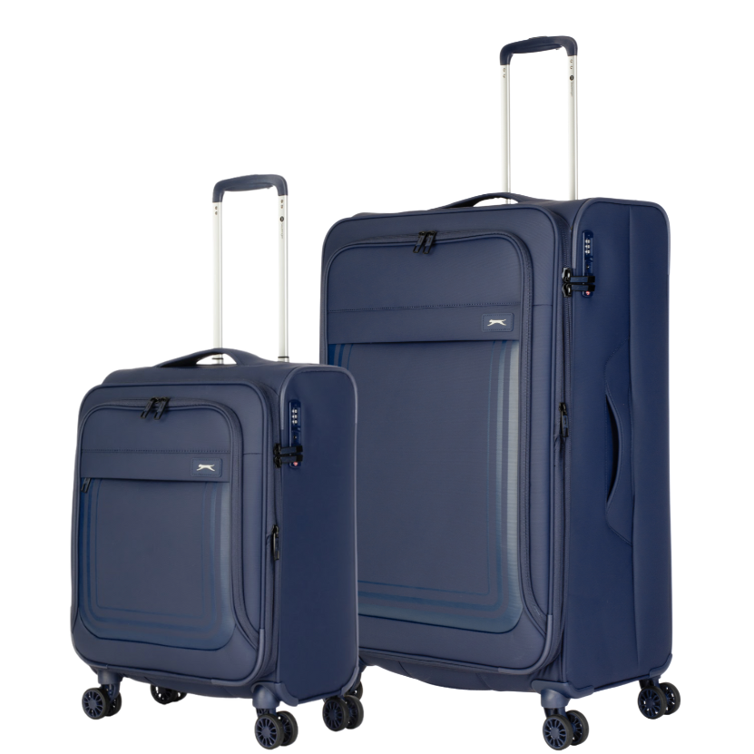 זוג מזוודות בד פרימיום קלות במיוחד דגם ICON מבית המותג האנגלי SLAZENGER