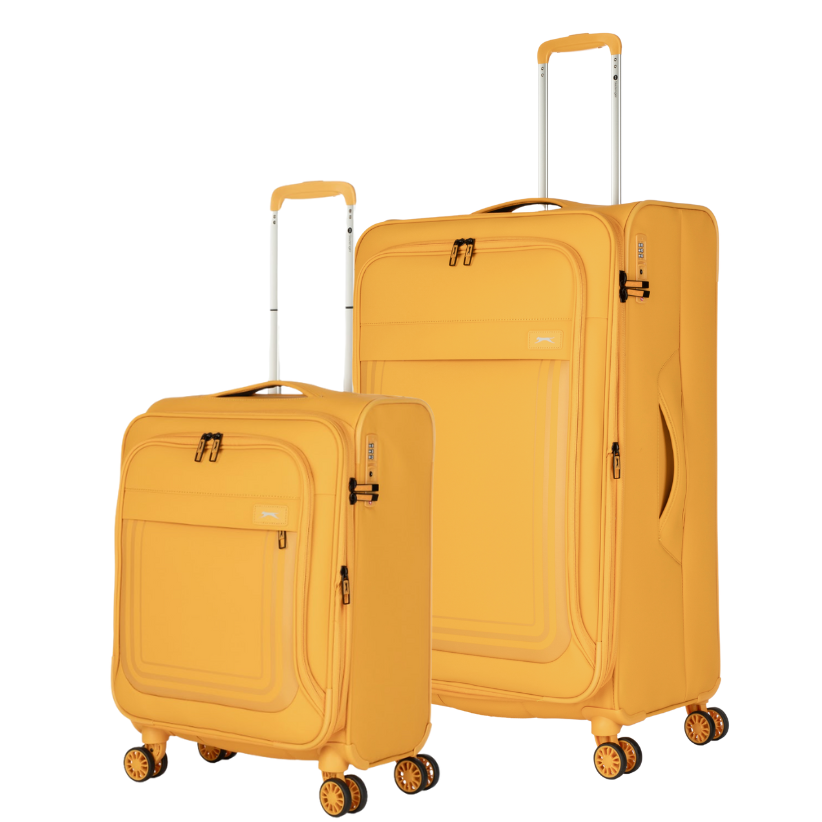 זוג מזוודות בד פרימיום קלות במיוחד דגם ICON מבית המותג האנגלי SLAZENGER