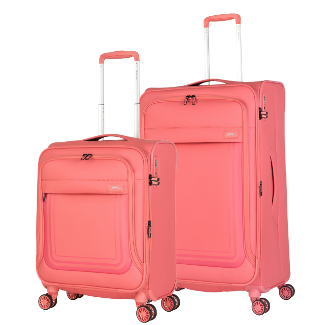 זוג מזוודות בד פרימיום קלות במיוחד דגם ICON מבית המותג האנגלי SLAZENGER