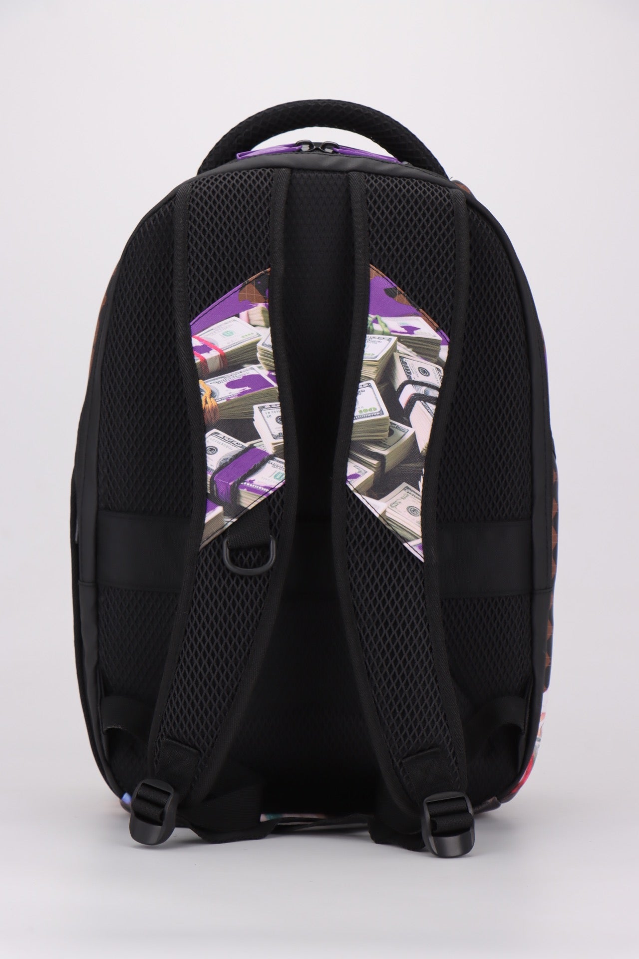 תיק גב מודפס לבית ספר גרפיטי מסדרת hype Collection מבית המותג MARSHMELO דגם Graffiti Dollars Brown