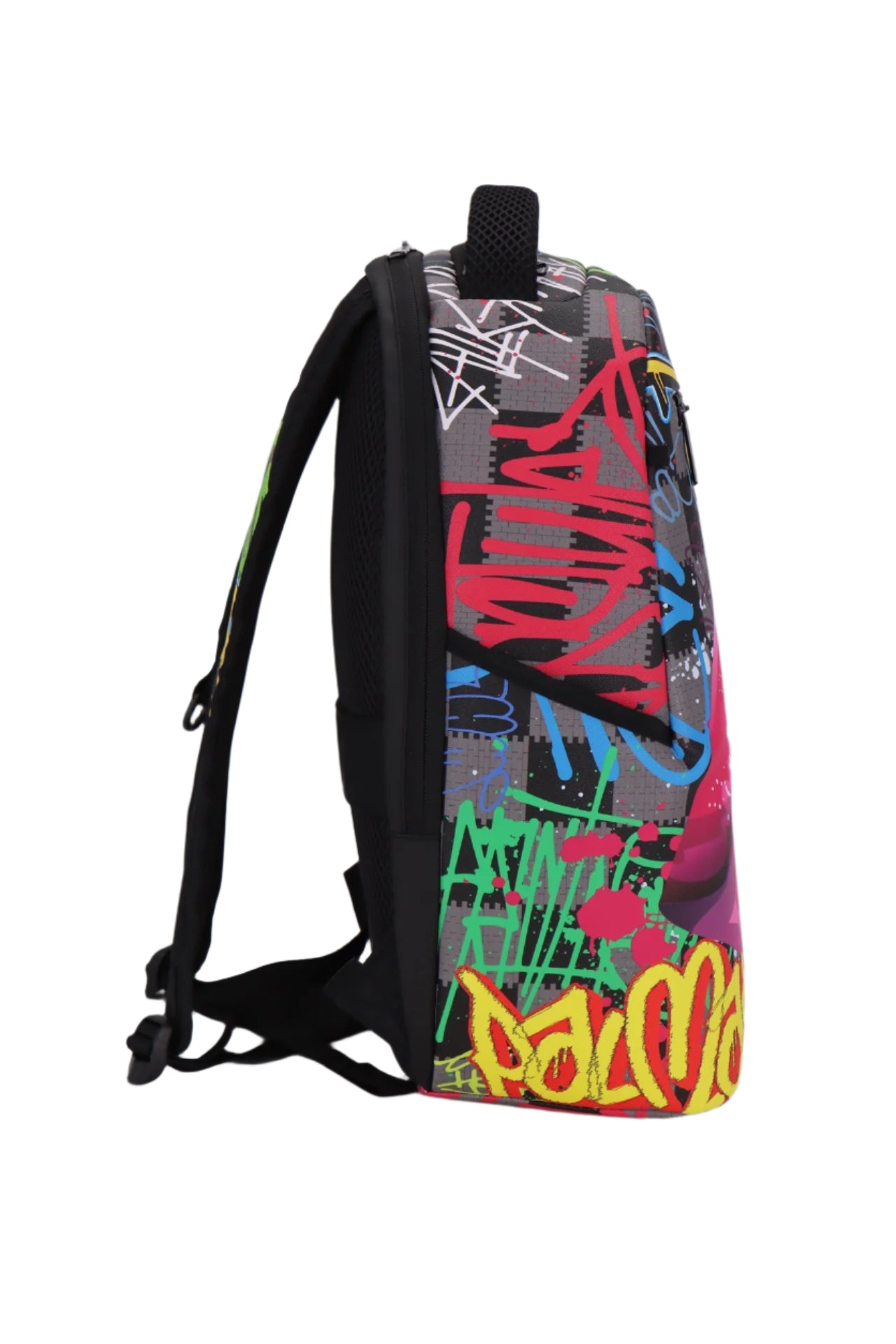 תיק גב לבית ספר גרפיטי מודפס מסדרת hype Collection מבית המותג MARSHMELO דגם Pink Lips