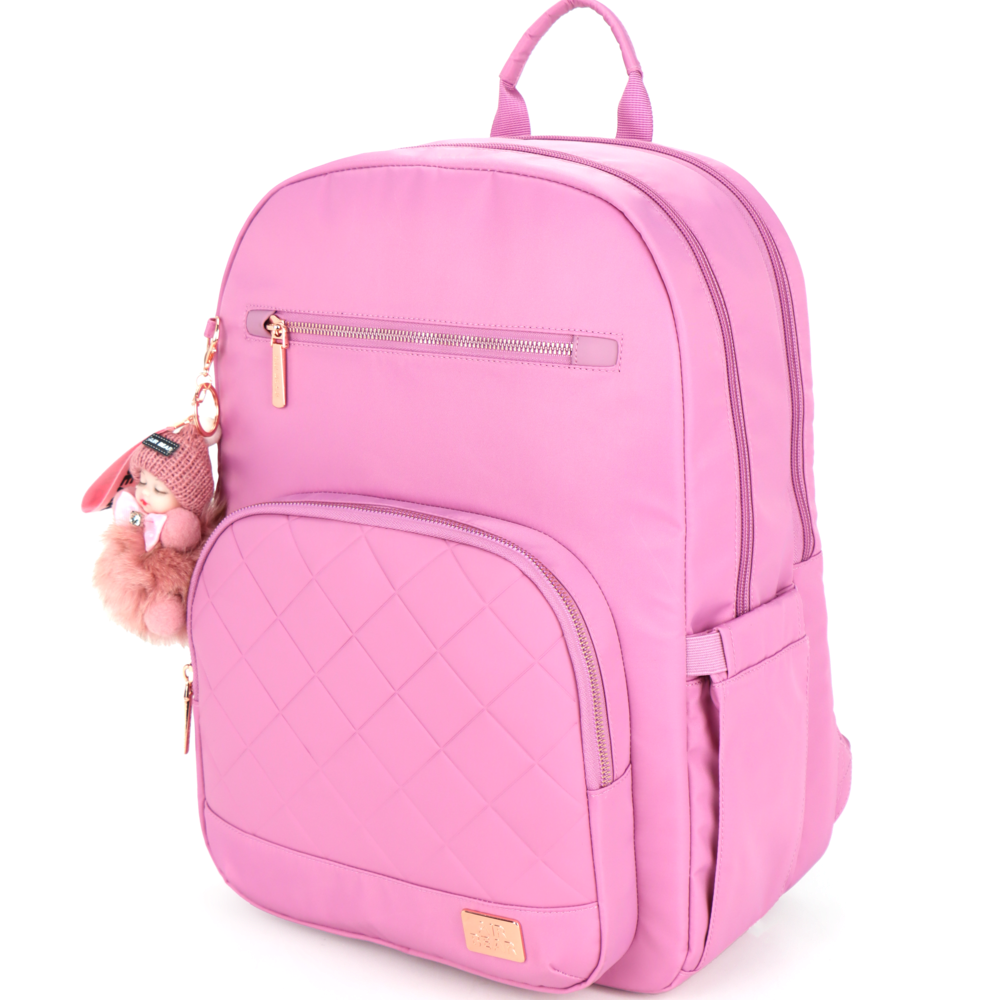 תיק גב חצי אורטופדי לבית הספר Soft Glam מבית Air Bear צבע ורוד