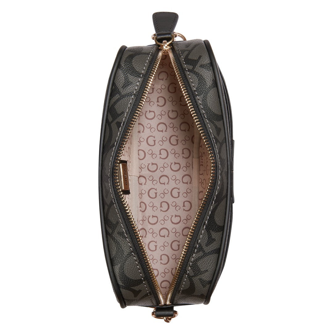 תיק צד מיני אלגנטי דגם KERRY MINI CROSSBODY TOP ZIP מבית מותג האופנה העולמי GUESS