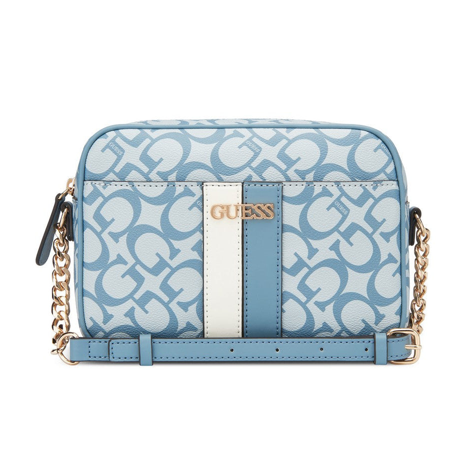 תיק צד מיני אלגנטי דגם KERRY MINI CROSSBODY TOP ZIP מבית מותג האופנה העולמי GUESS