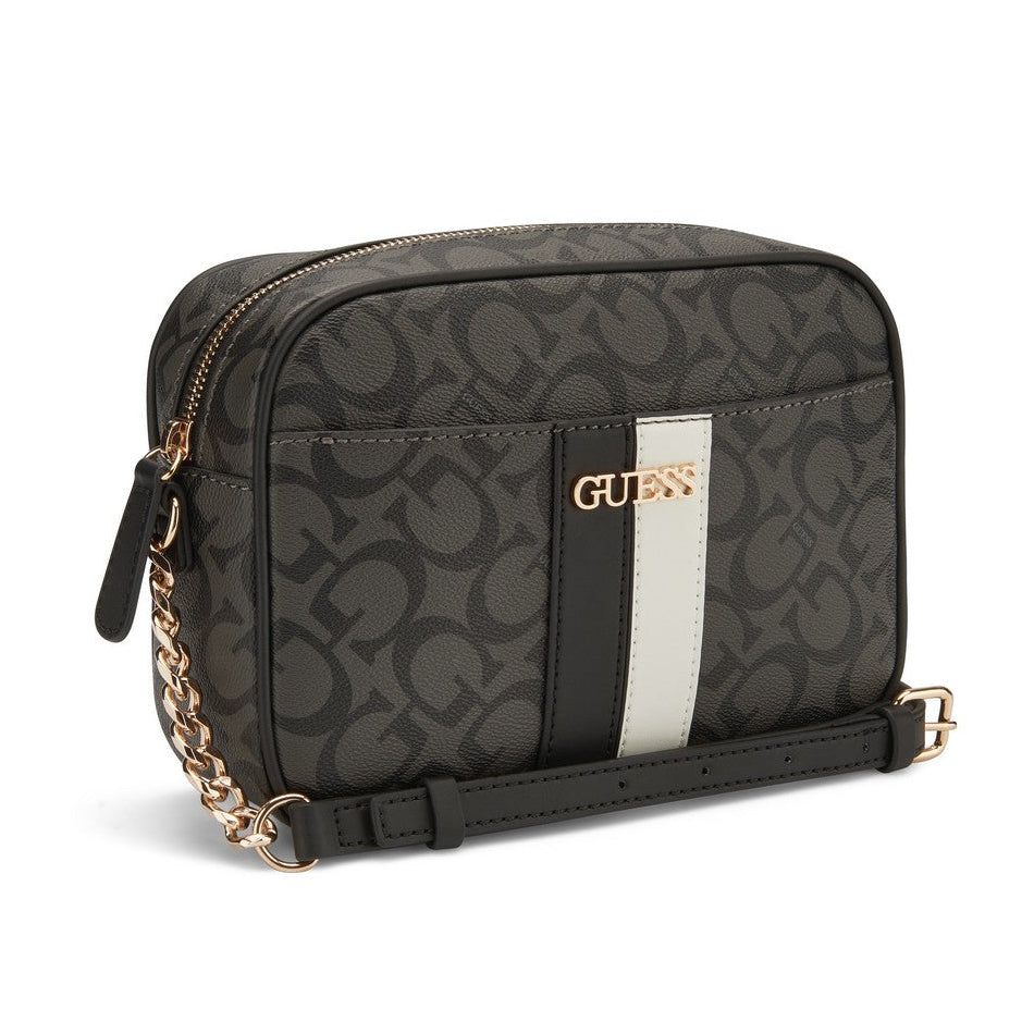 תיק צד מיני אלגנטי דגם KERRY MINI CROSSBODY TOP ZIP מבית מותג האופנה העולמי GUESS