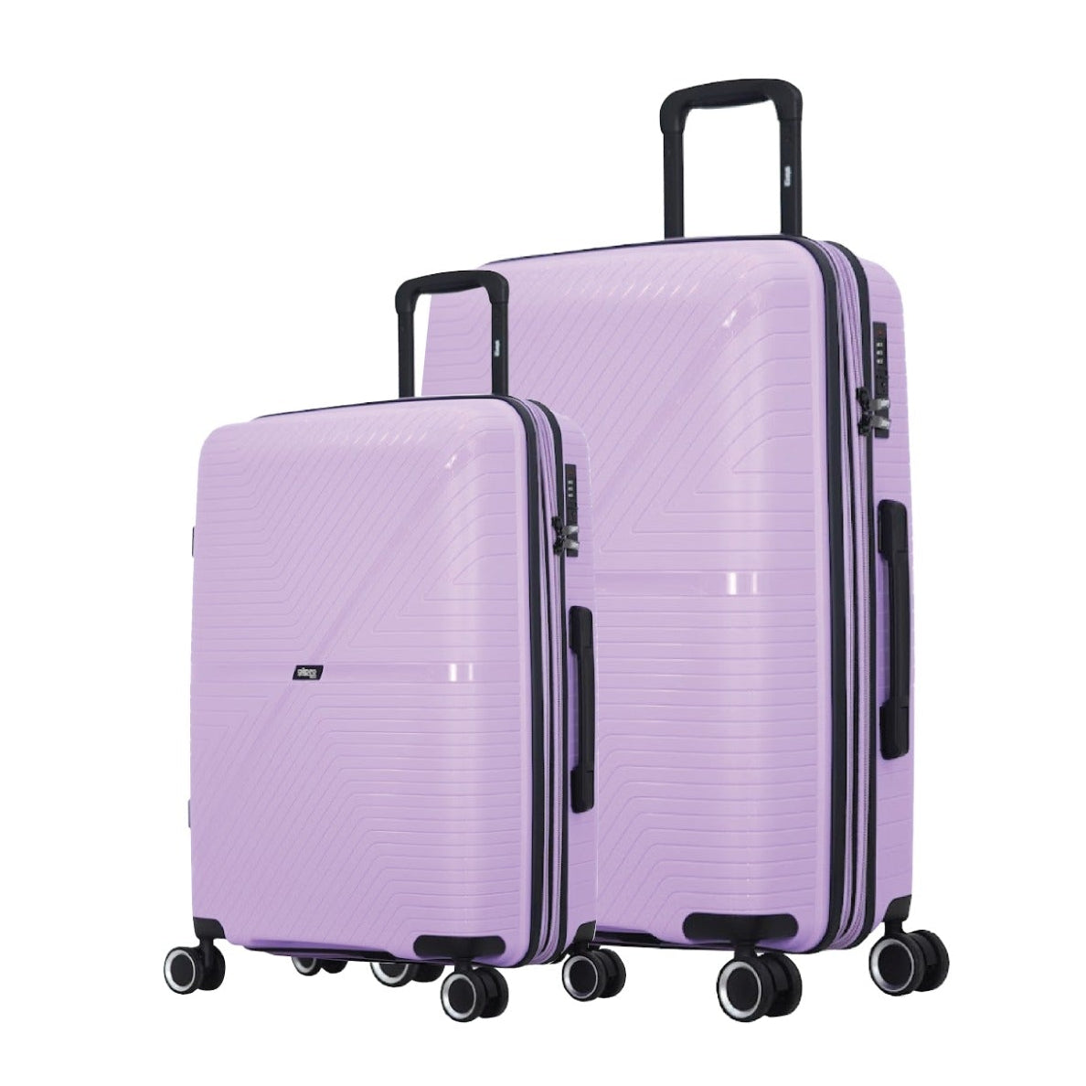 סט 2 מזוודות 20+28 מחומר בלתי שביר PP דגם LYNX מבית GIPRO