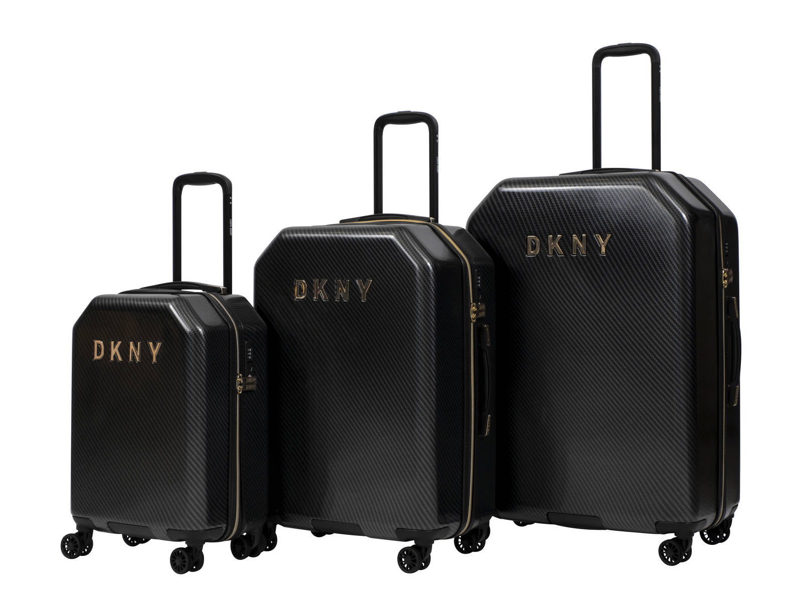 סט 3 מזוודת אופנתיות מבית מעצבת העל Donna Karan DKNY דגם ALLURE 2.0