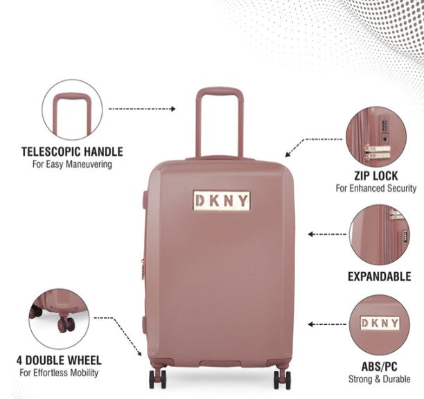 ✮✮בלעדי בישראל✮✮ מזוודה גדולה 28" אופנתית מבית מעצבת העל Donna Karan DKNY דגם ALCHEMY