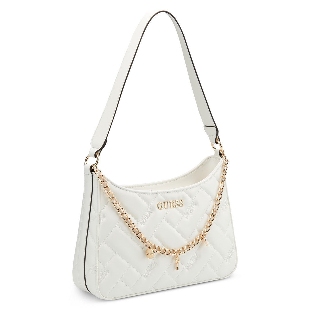 תיק צד אלגנטי ואופנתי דגם Tana Top Zip Shoulder מבית מותג האופנה העולמי GUESS