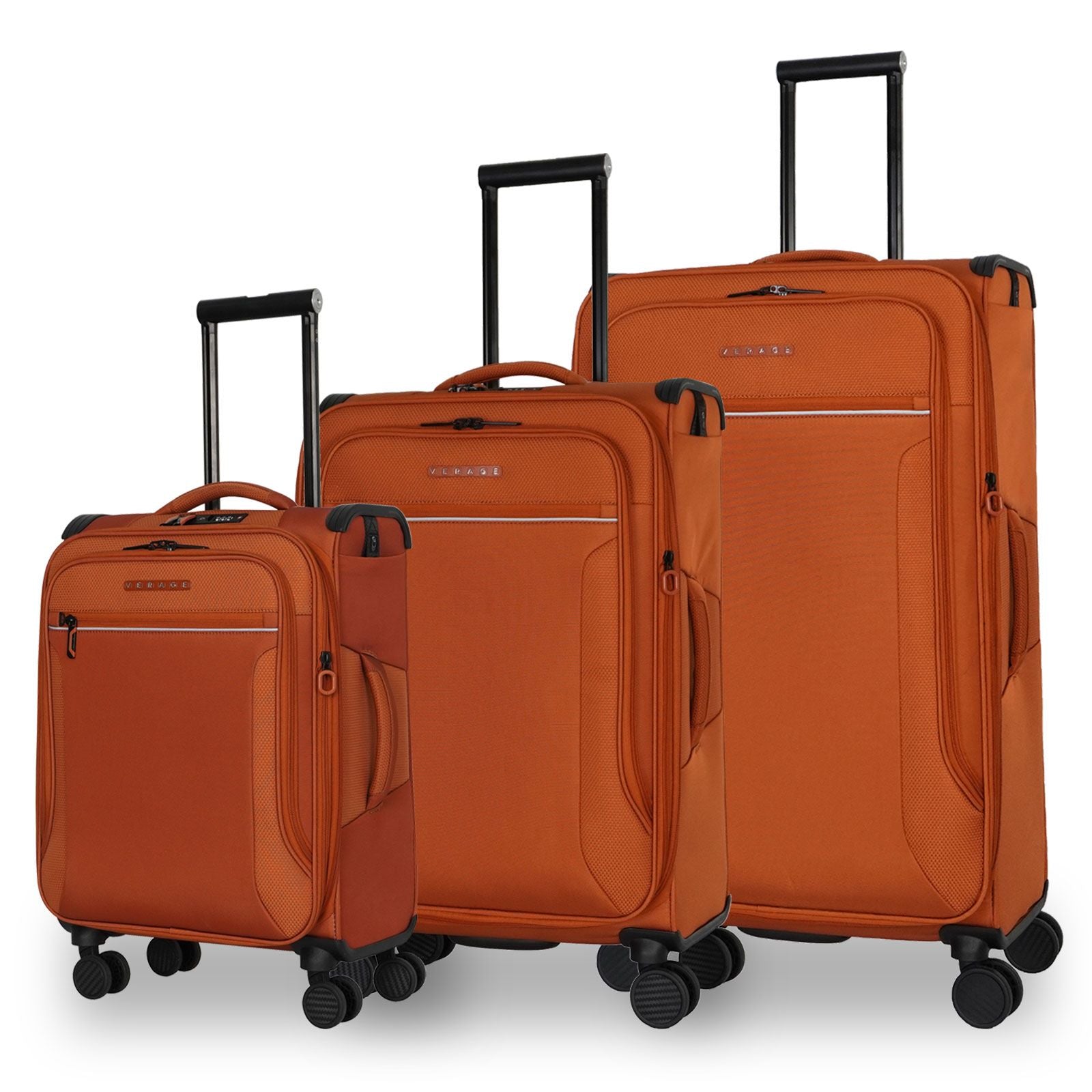 סט 3 מזוודות רכות קלות במיוחד דגם TOLEDO 3 Premium מבית היוקרה Verage אנגליה