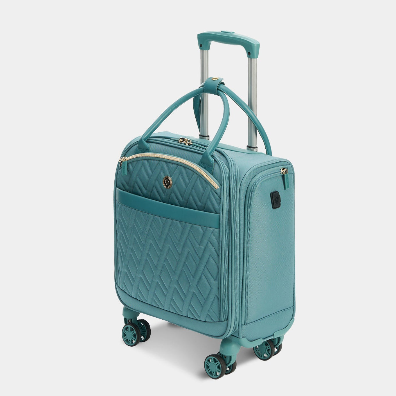 מזוודת טרולי בד עליה למטוס "14 מעוצבת דגם  Aphro Underseat מבית המותג האנגלי היוקרתי Varage