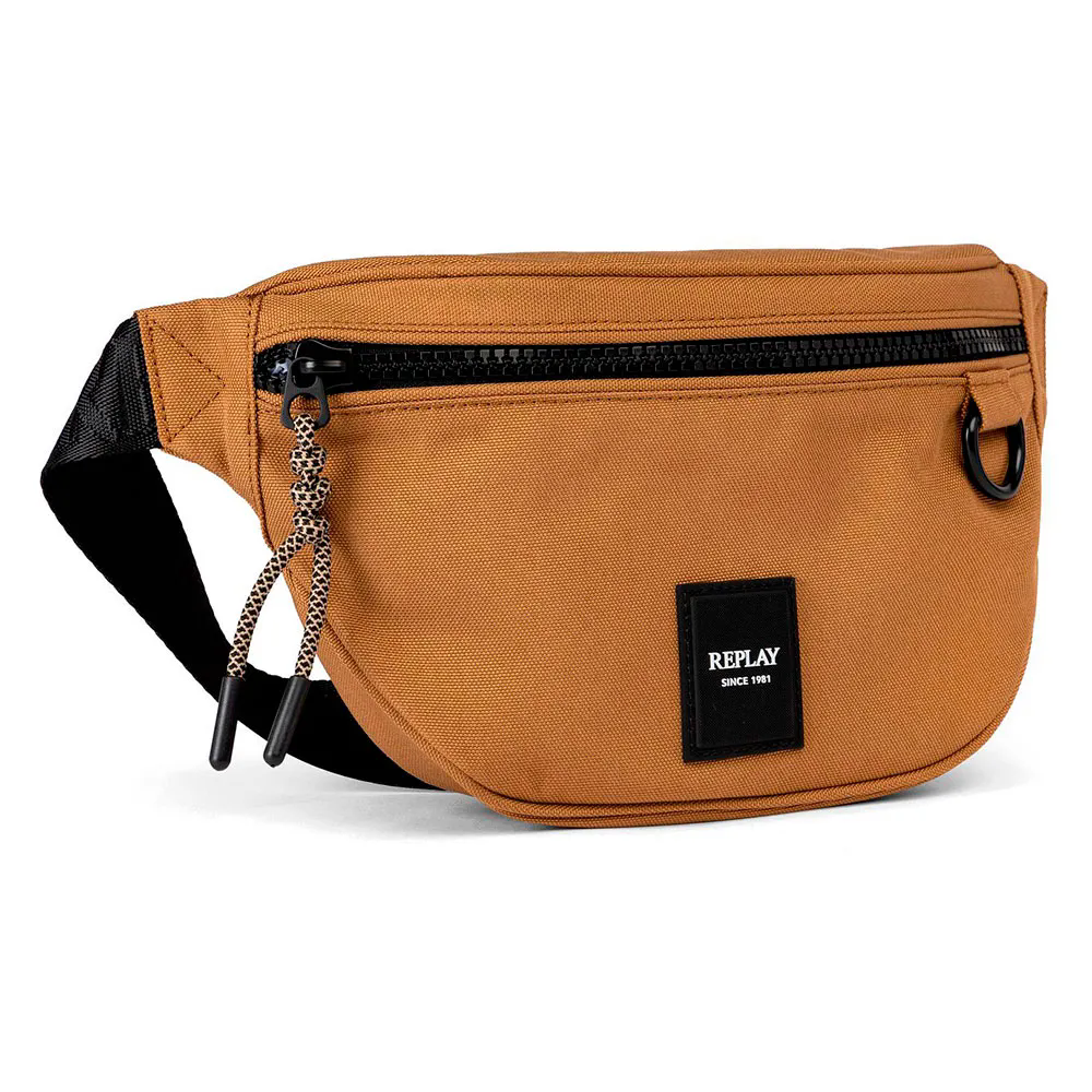 פאוץ' תיק קרוסבודי שחור לגבר במראה קלאסי דגם Waistbag מבית המותג העולמי  REPLAY